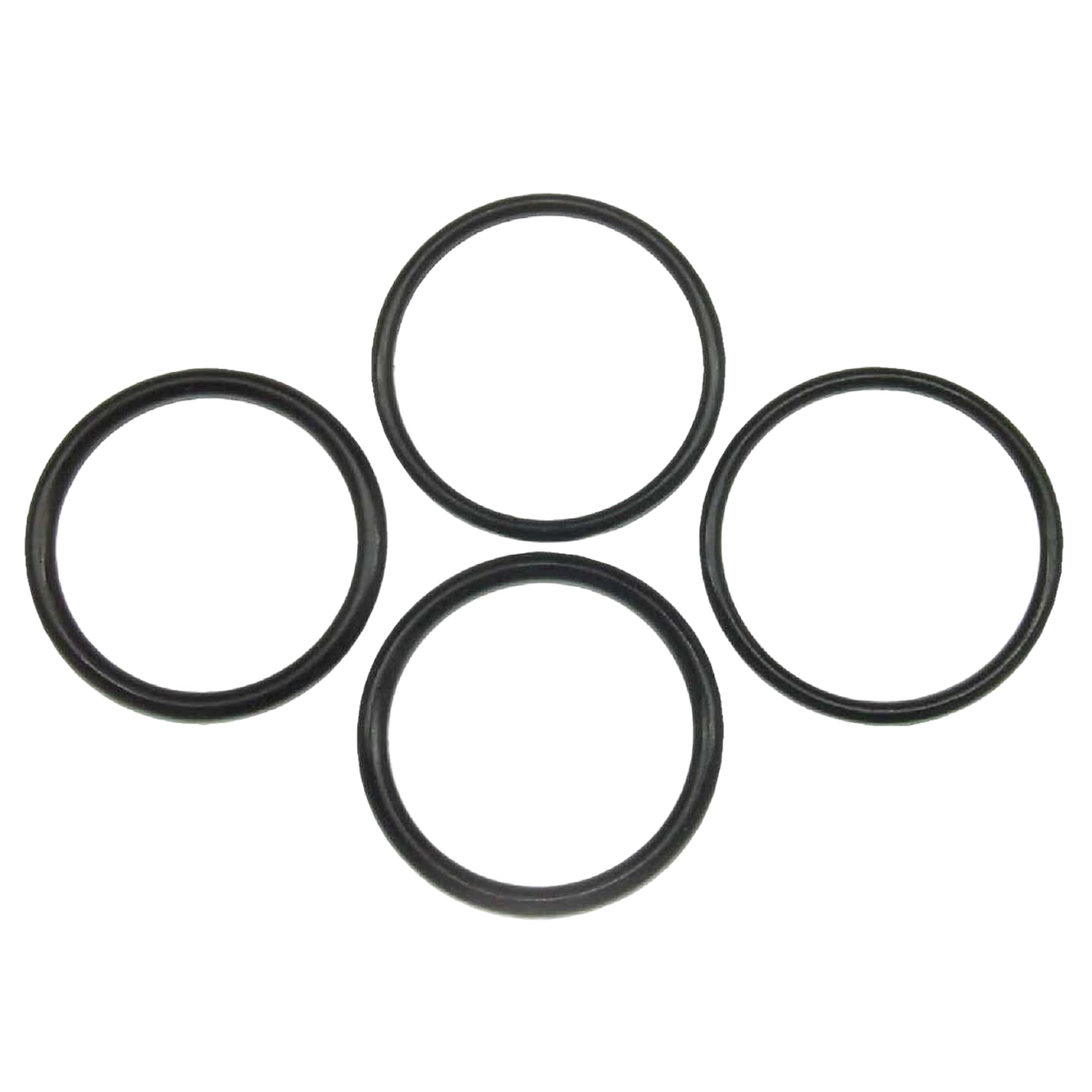 Set of four black spout o-rings for Delta single handle faucets in plumbing repair and home improvement collections