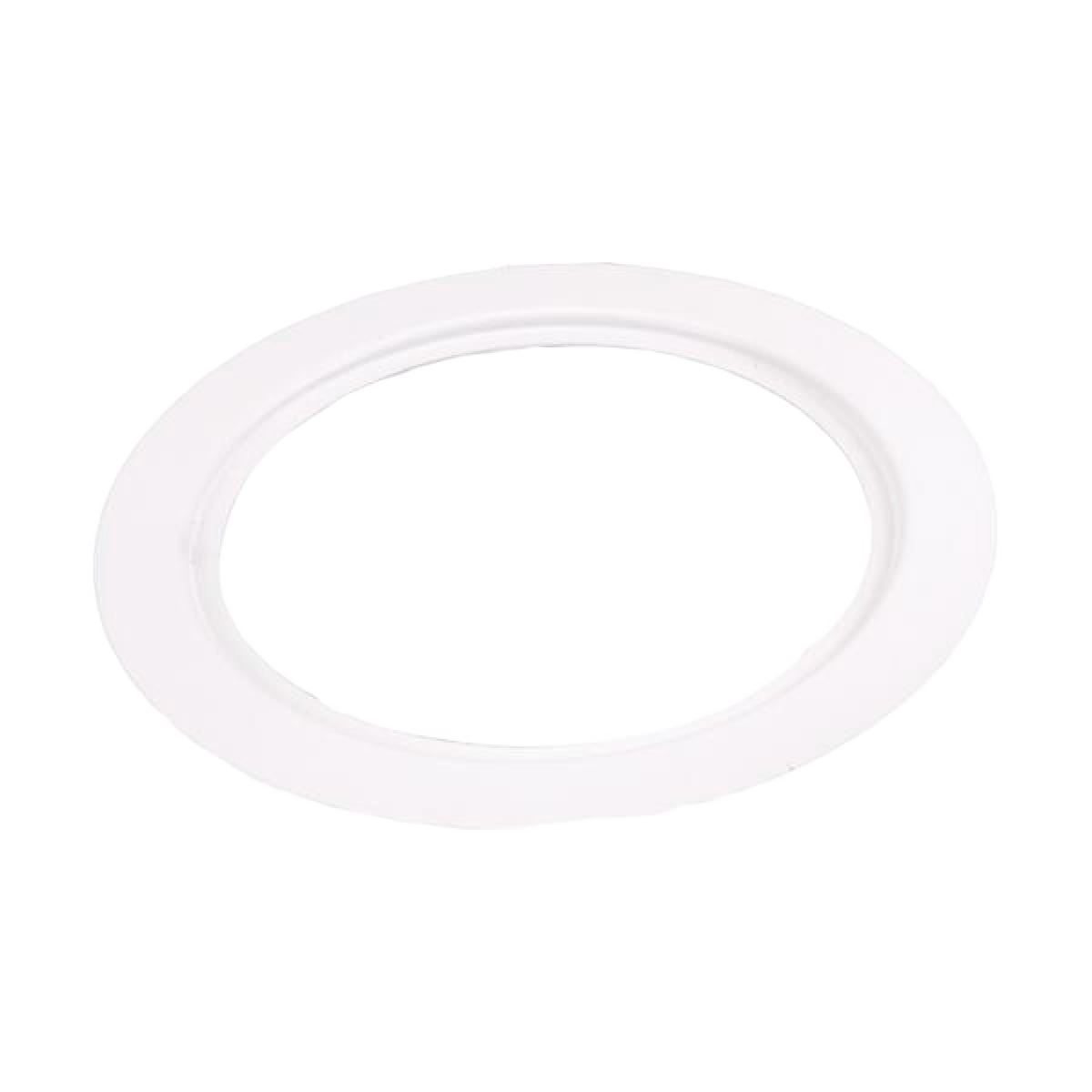 White circular goof ring trim for lighting installation, suitable for electrical and home improvement projects under $50 category