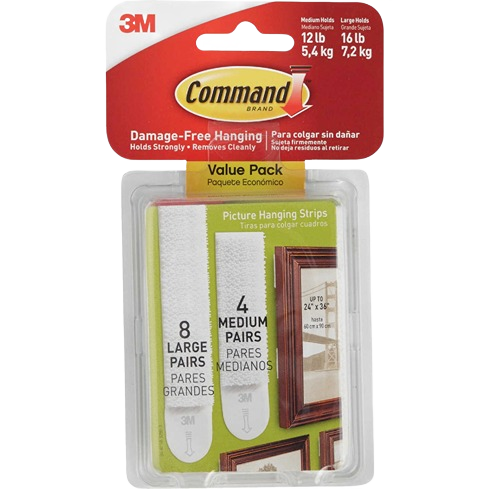 3M Command assorted interlocking picture hanging strips for damage-free wall decor and home improvement under $50 collection
