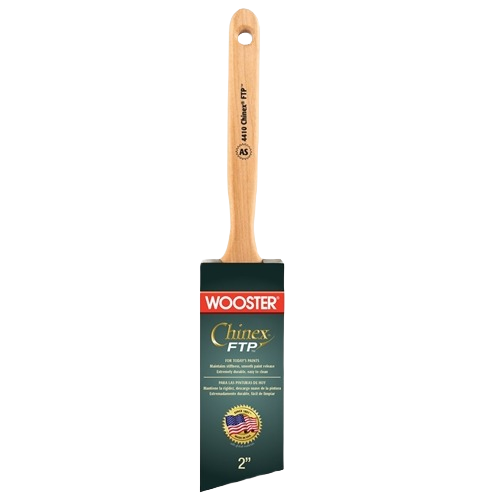 Wooster 2-inch angle sash paint brush with durable white DuPont Chinex bristles for precise home improvement painting tasks