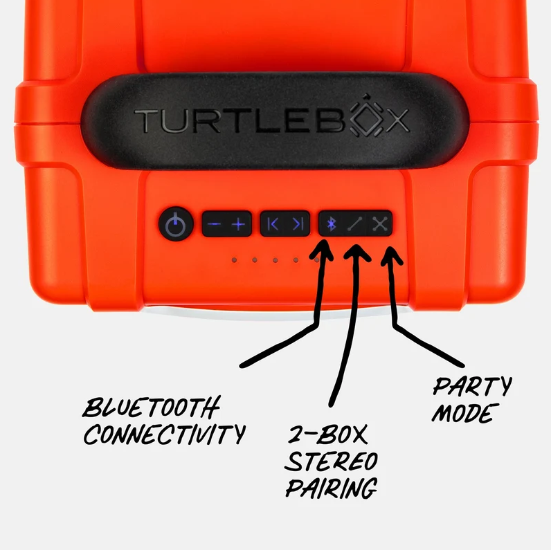 Turtlebox Cub Speaker, Orange