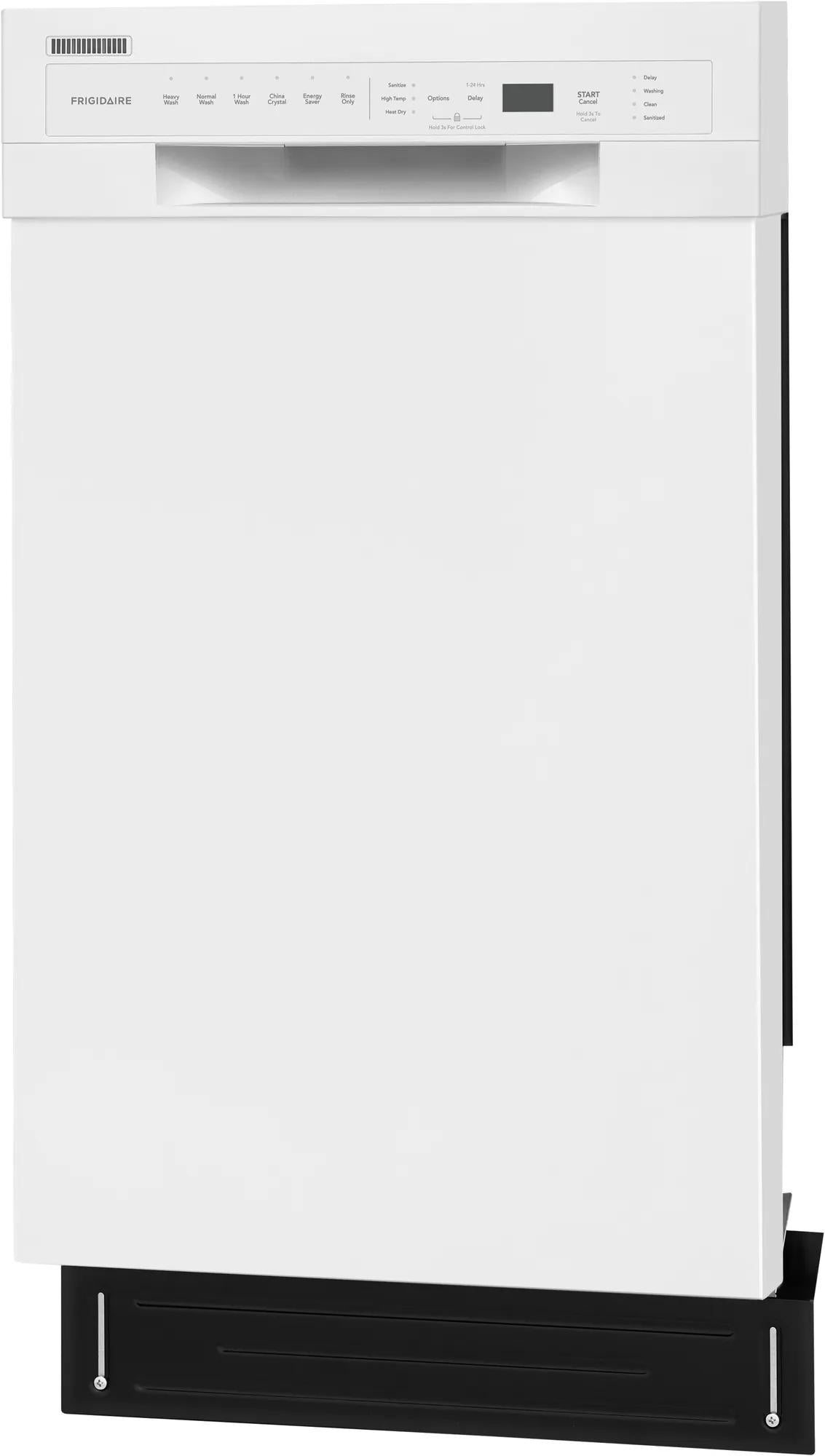 White built-in dishwasher with top control panel and integrated handle from dishwashers and kitchen appliances collection