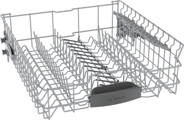 Adjustable silver metal dishwasher rack with utensil holder from Bosch dishwashers in Kitchen & Kitchenware collection