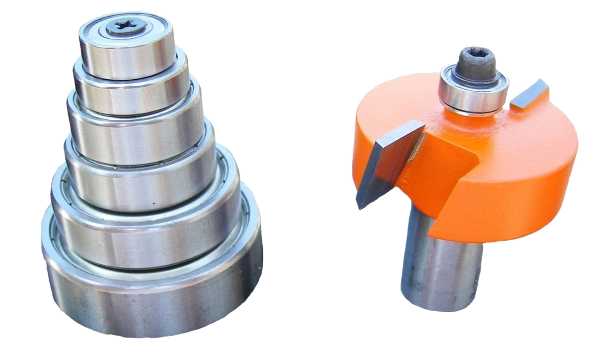 CMT Orange Tools 1-3/8” x 3/4” Rabbeting Set, 1/2" Shank