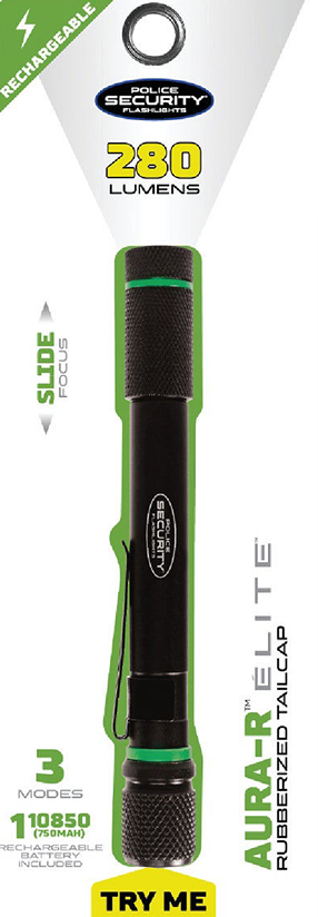 Black rechargeable LED penlight with rubberized tailcap and clip for hand tools and home improvement under $50 collection