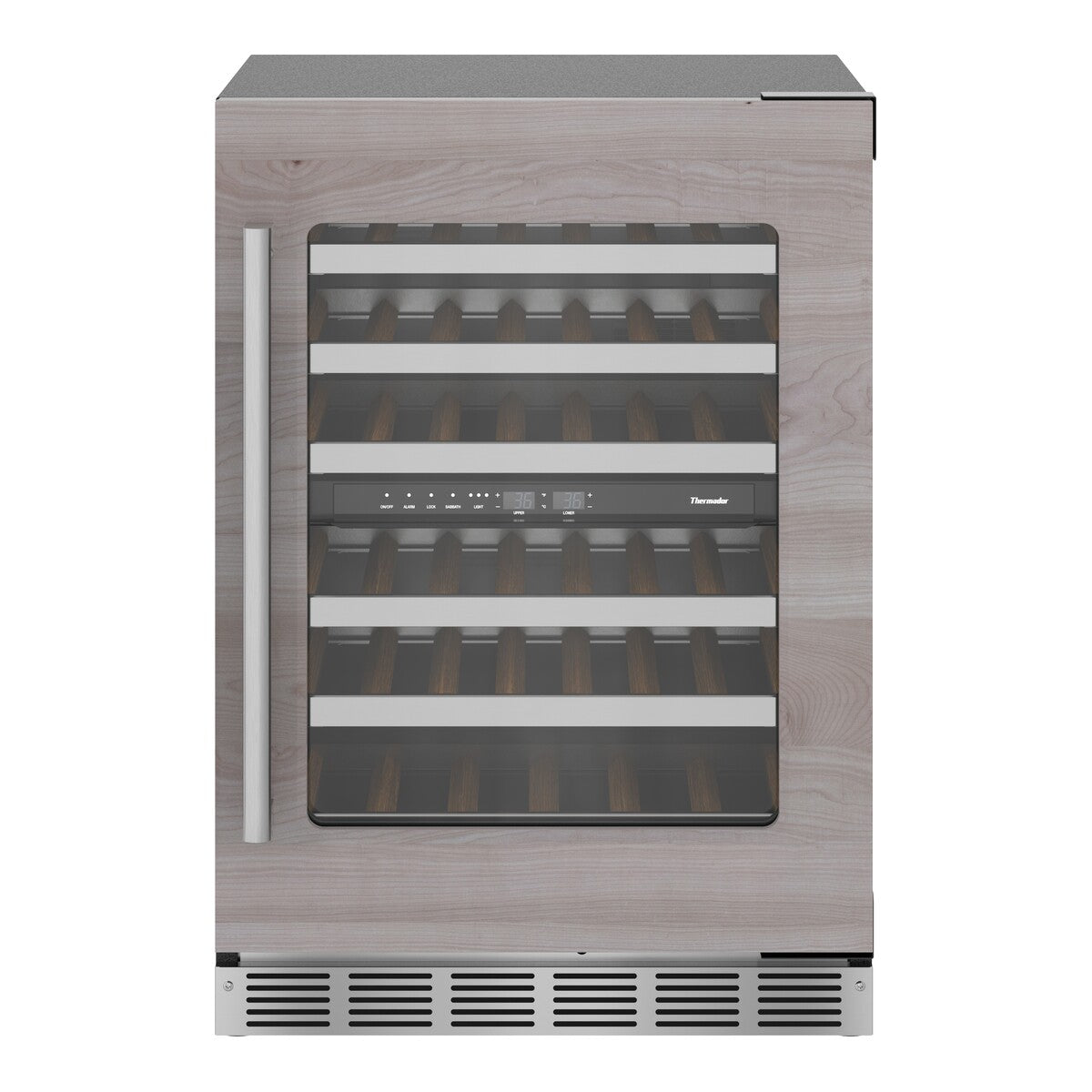 Freedom®, Under Counter Wine Cooler with Glass Door, 24'', Panel Ready, Right Hinge