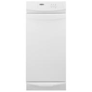 White 15-inch convertible trash compactor with simple front panel and ergonomic handle, designed for efficient waste management in Trash Compactors and Kitchen & Kitchenware collections.
