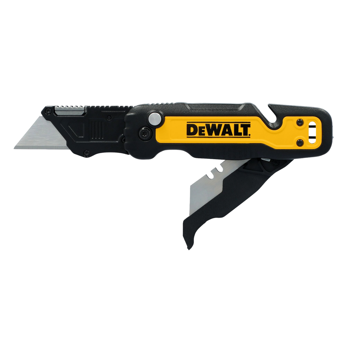DEWALT Push and Flip Folding Utility Knife w/Storage