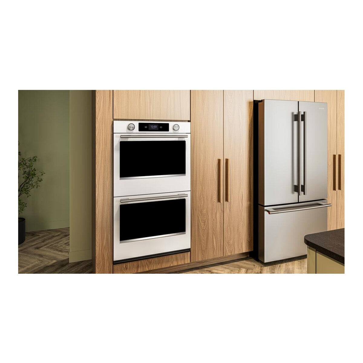 30-inch Smart Electric Double Wall Oven with Assisted Cooking Modes - White