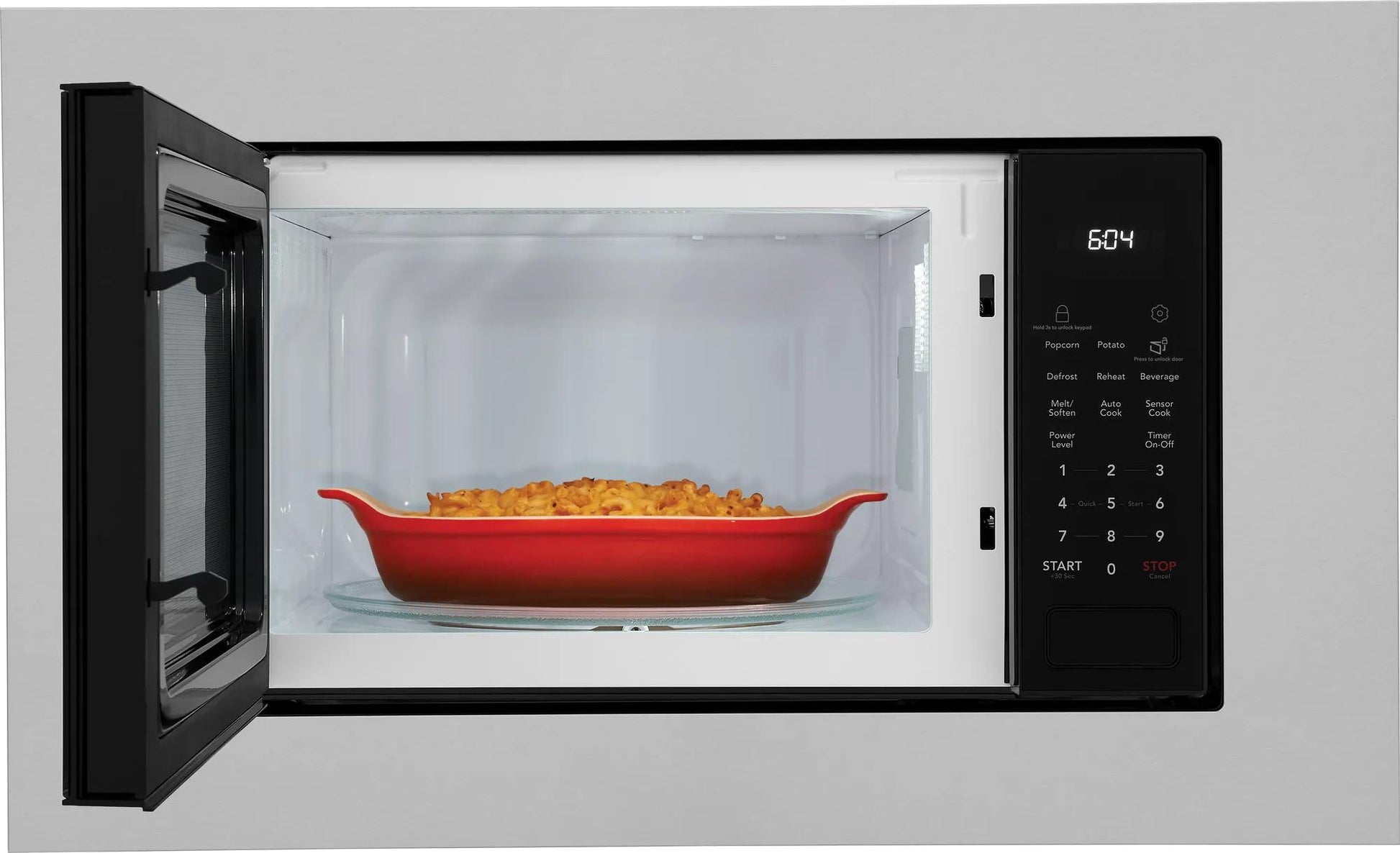 Built-in microwave with sensor cooking options and digital control panel from kitchen and appliances collection