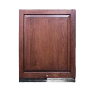 24-inch built-in all-refrigerator with wood panel door and black ventilation grille for kitchen appliances and home improvement