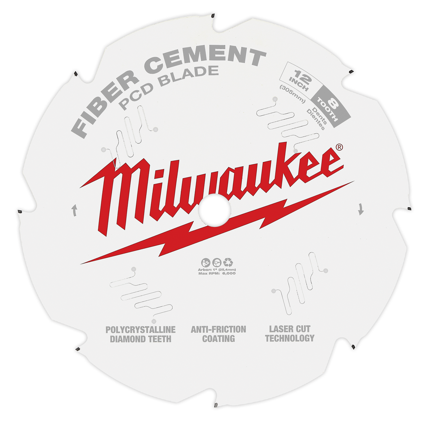 Milwaukee 12" PCD/Fiber Cement Circular Saw Blade