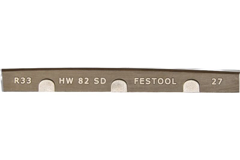 Carbide-tipped Festool planer blade for smooth and efficient woodworking tool accessory use