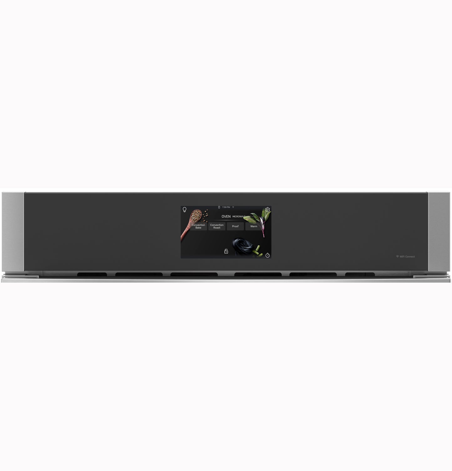 Modern built-in microwave and convection oven with touchscreen control from Built-in Microwaves and Kitchen & Kitchenware collections