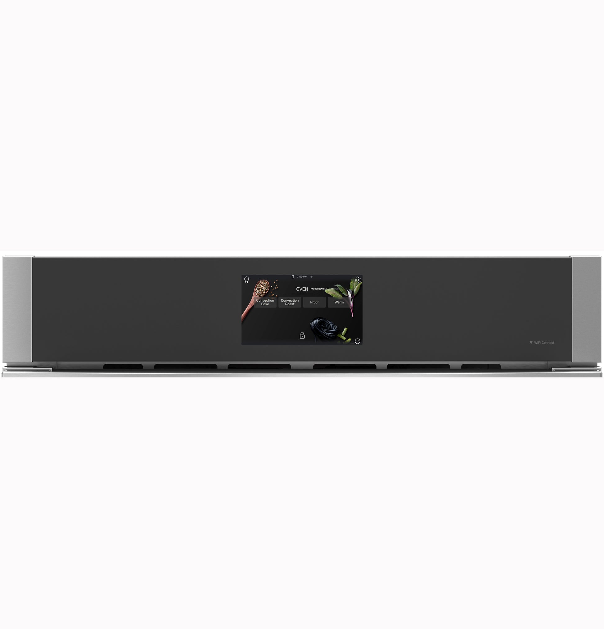 Modern built-in microwave and convection oven with touchscreen control from Built-in Microwaves and Kitchen & Kitchenware collections