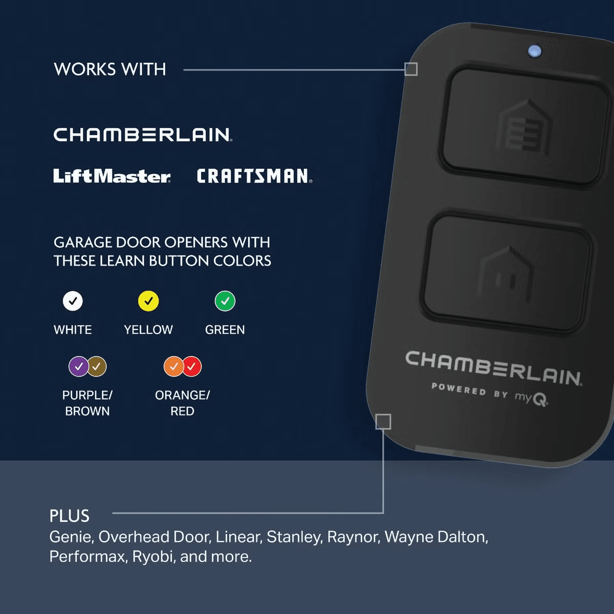 Chamberlain Clicker Universal Garage Door Remote Control