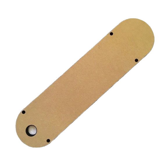 Phenolic zero clearance table saw insert designed for durability in power tool and saw accessories collections.