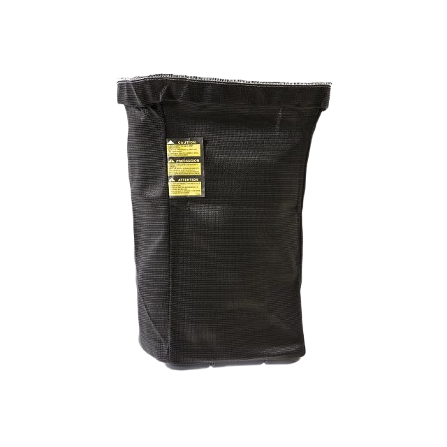 Durable black polyester lawn grass bagger designed for efficient debris collection in John Deere parts and accessories.
