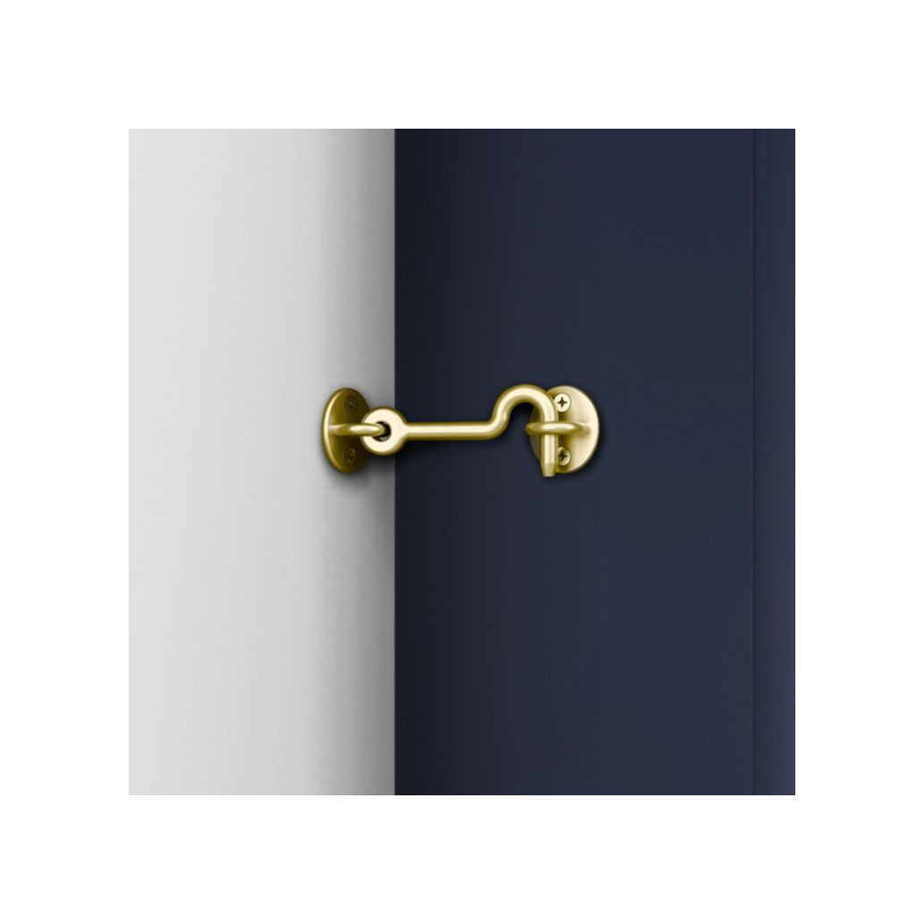 National Hardware Matte Brushed Gold Door Privacy Hook