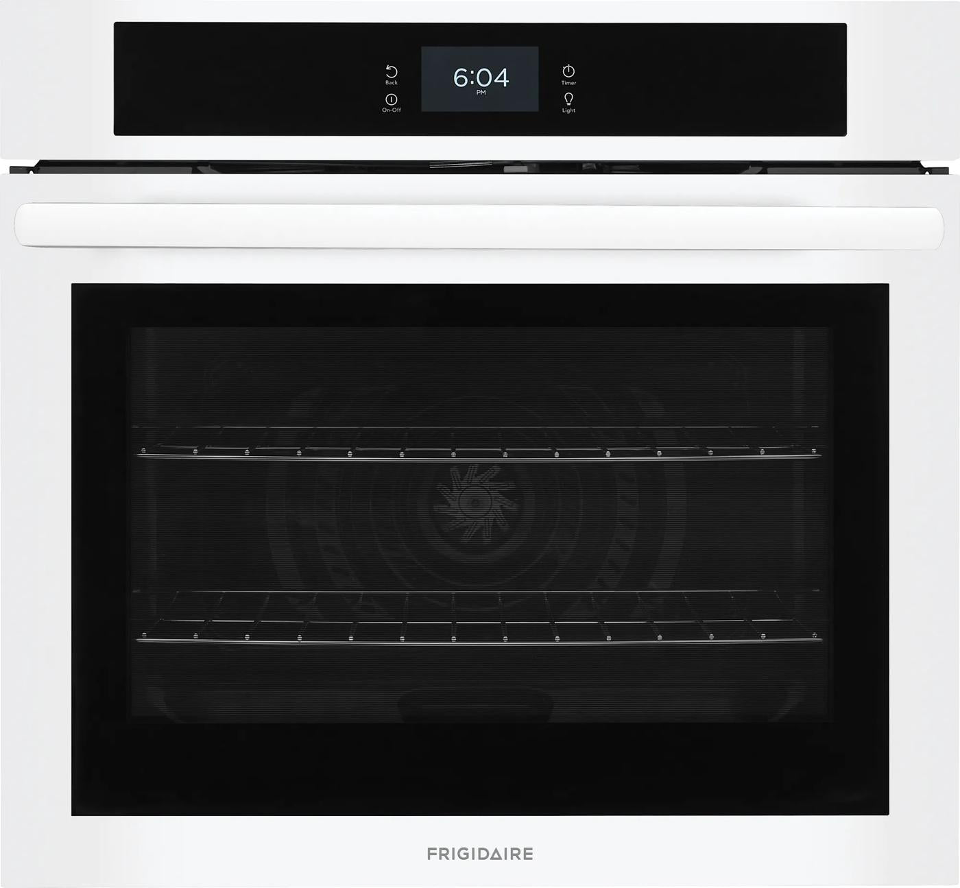 White single electric wall oven with digital touch screen and fan convection in Wall Ovens at Hartville Hardware