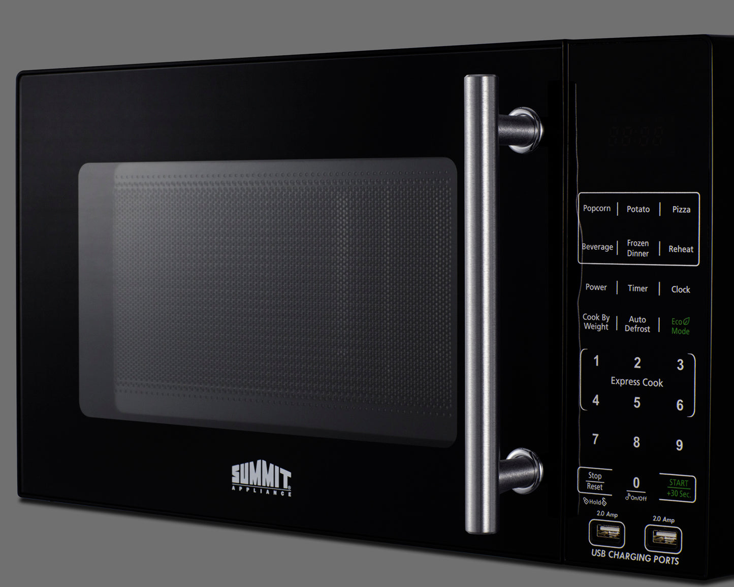 Compact Microwave with USB Ports and Allocator