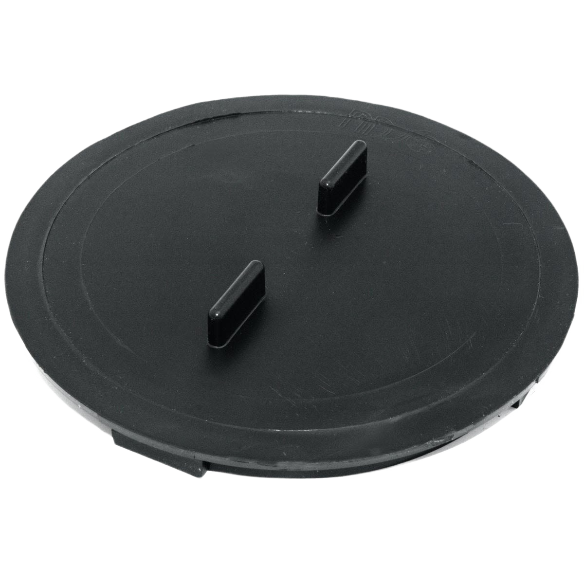 Black universal catch basin plug with tabs for drainage and plumbing parts and repair under $50 collection