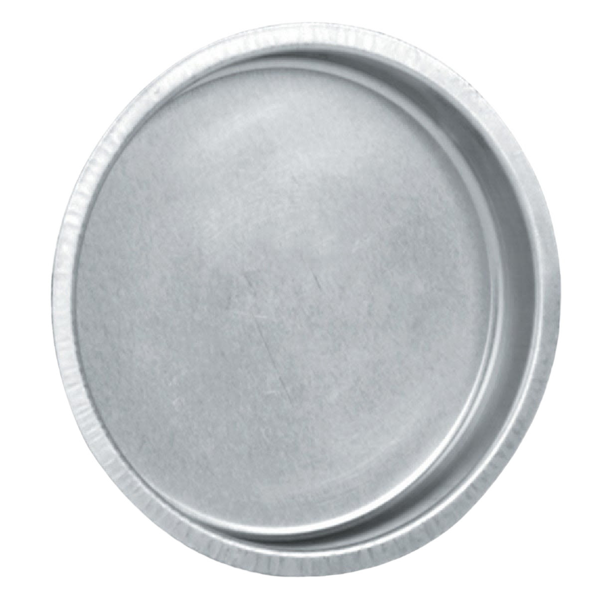 Gray aluminum vent pipe cap designed to seal unused openings in plumbing vents, in Home Improvement collection