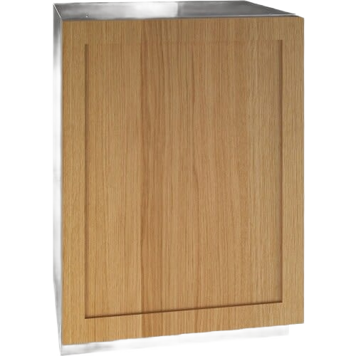 24-inch refrigerator with wood panel door and stainless steel sides in kitchen appliances and refrigerators collection