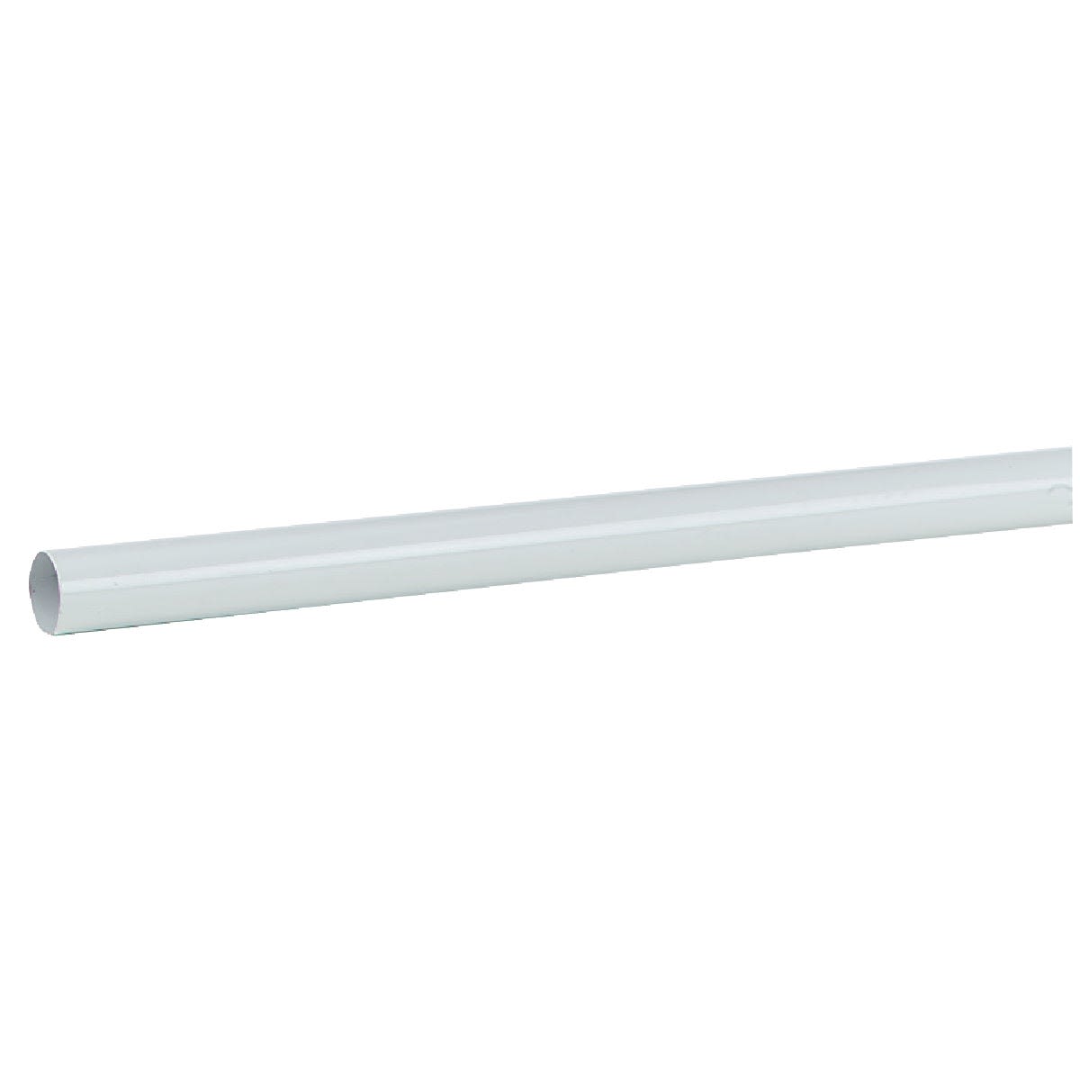 White steel closet rod with 1-1/4 inch diameter for durable closet organization under $50 home improvement tools