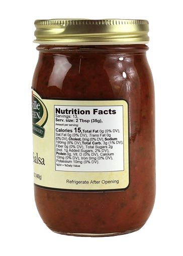 Jar of Hartville Kitchen mild salsa with gold lid for salsas and food & beverage collections under $50