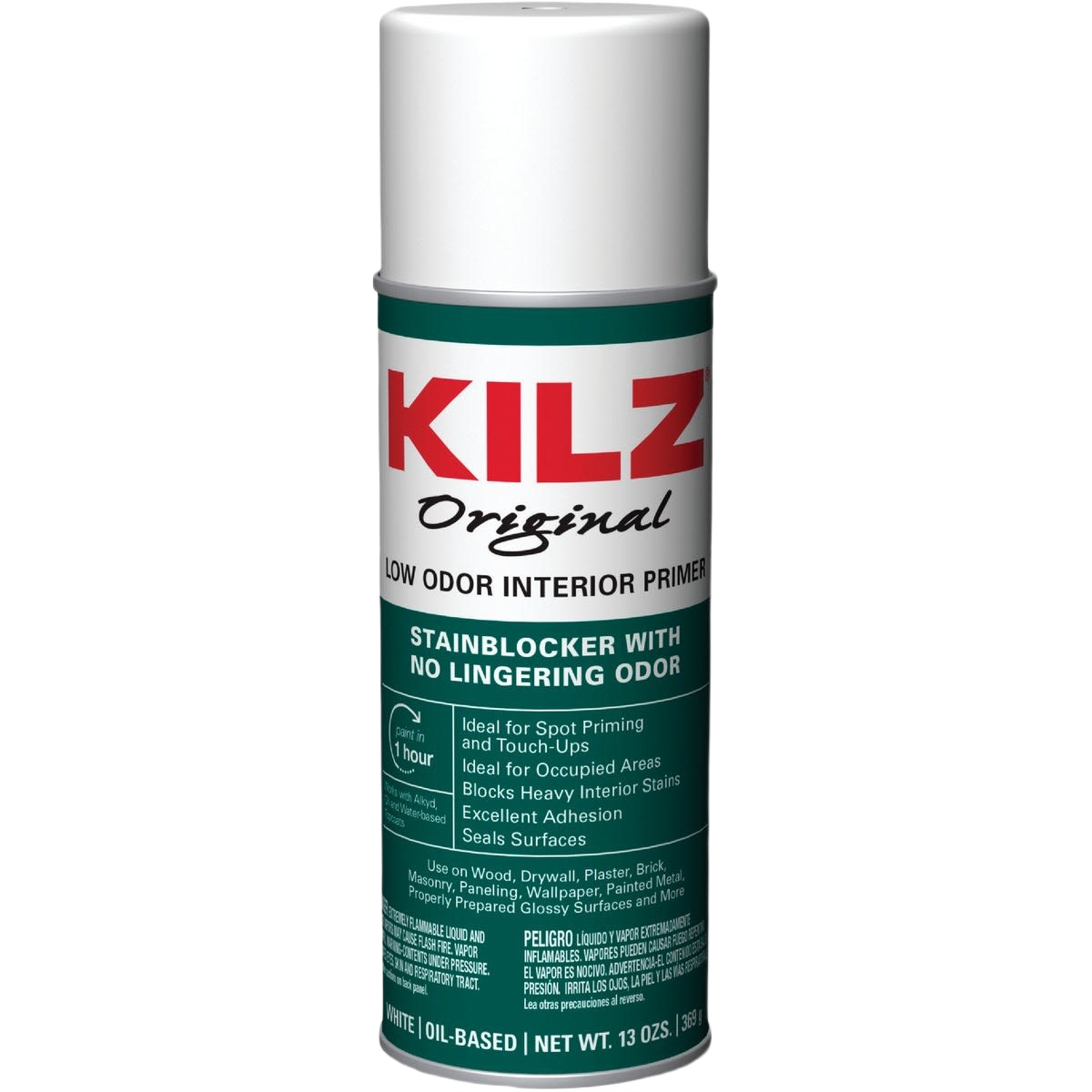 Can of low odor interior primer and stainblocker spray for home improvement and paint supplies collections under $50