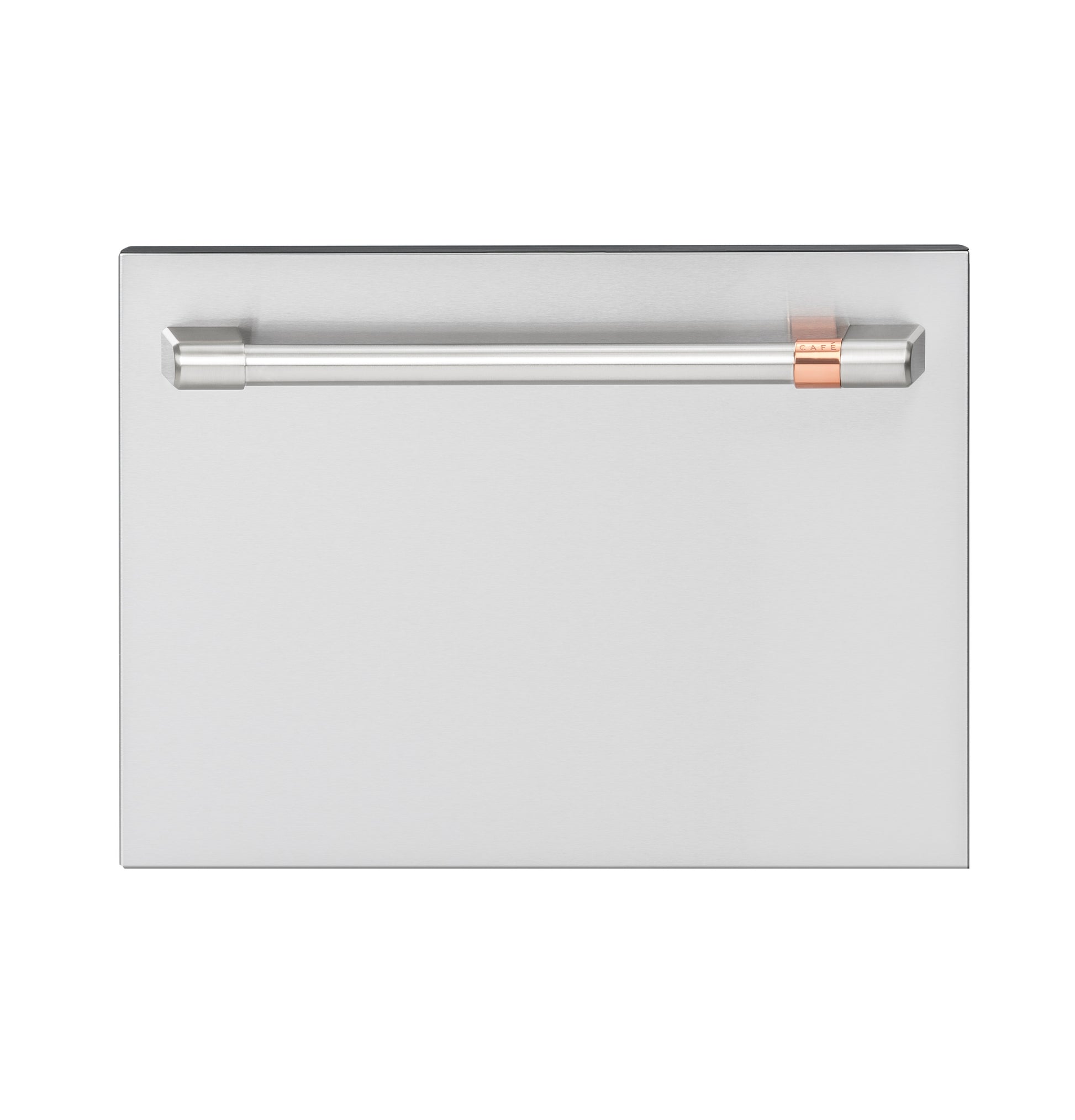 Front view of stainless steel built-in single drawer dishwasher with modern handle in Kitchen & Kitchenware collection