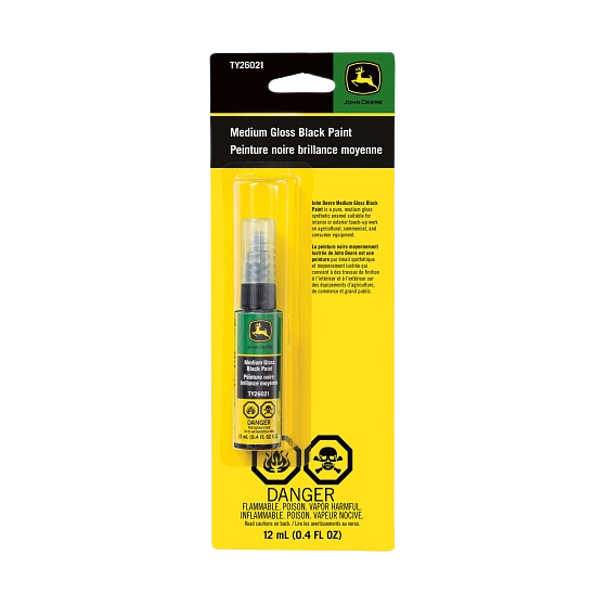 John Deere TY26021 0.4 Oz. Medium Gloss Black Paint Pen