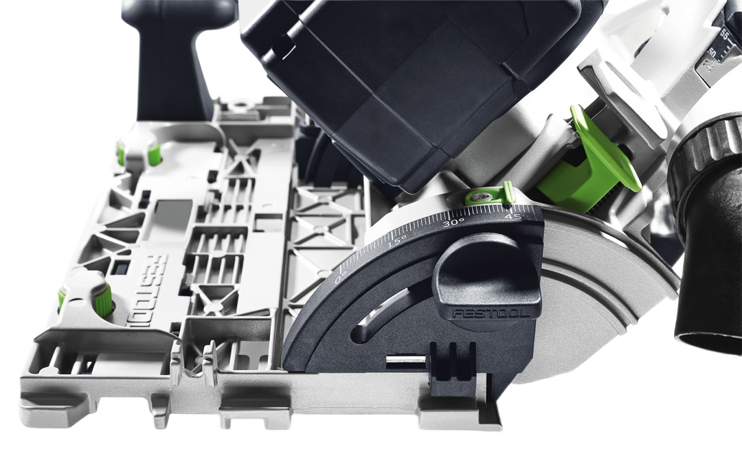 Festool cordless carpentry saw with adjustable cutting depth and precision guide for power tools and home improvement tasks