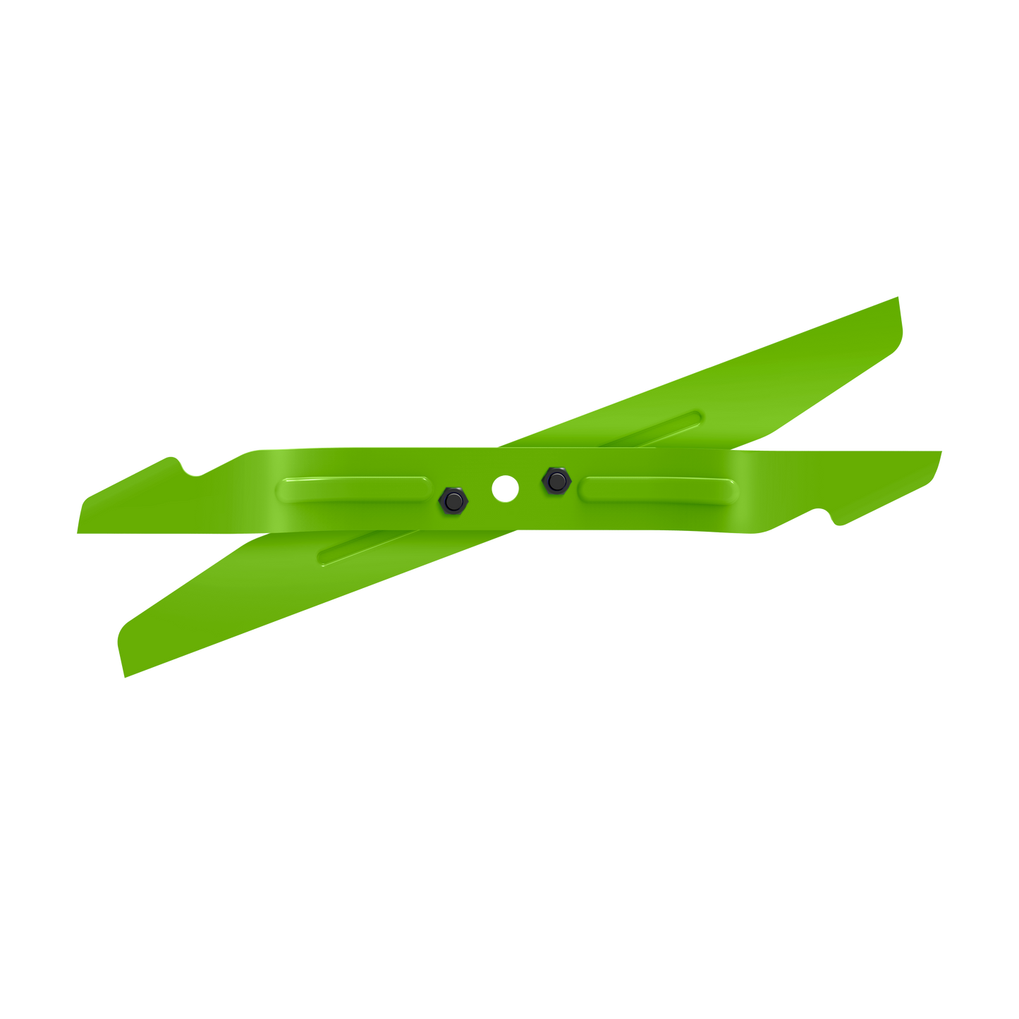 Bright green metal blade set with bolt mounts for outdoor tools in parts and lubricants under $100 collections