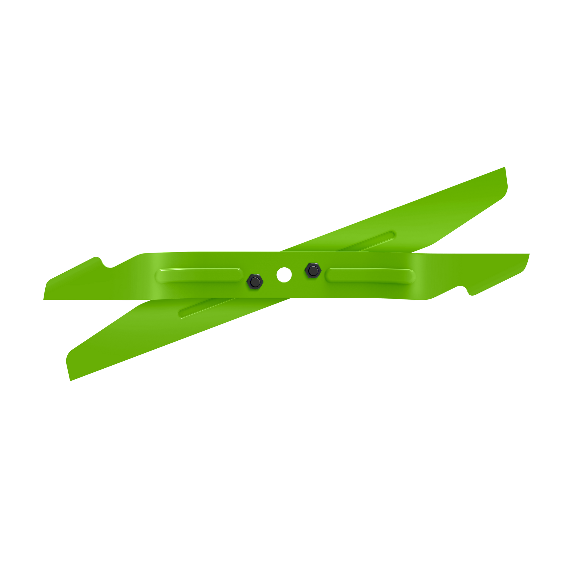 Bright green metal blade set with bolt mounts for outdoor tools in parts and lubricants under $100 collections