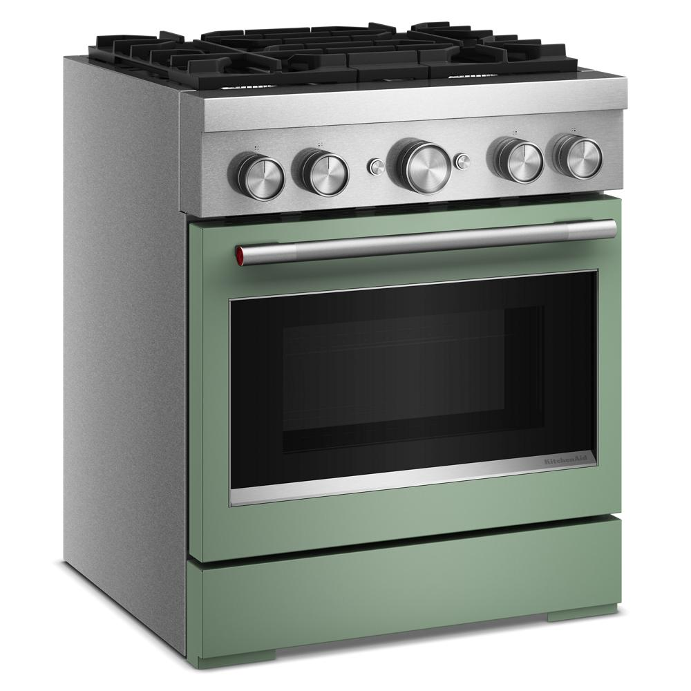 30-Inch 4 Burner Commercial-Style Dual Fuel Range with No Preheat Air Fry Mode