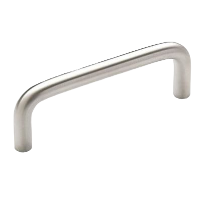 Polished chrome 3-inch center-to-center cabinet pull with sleek wire design for home improvement projects