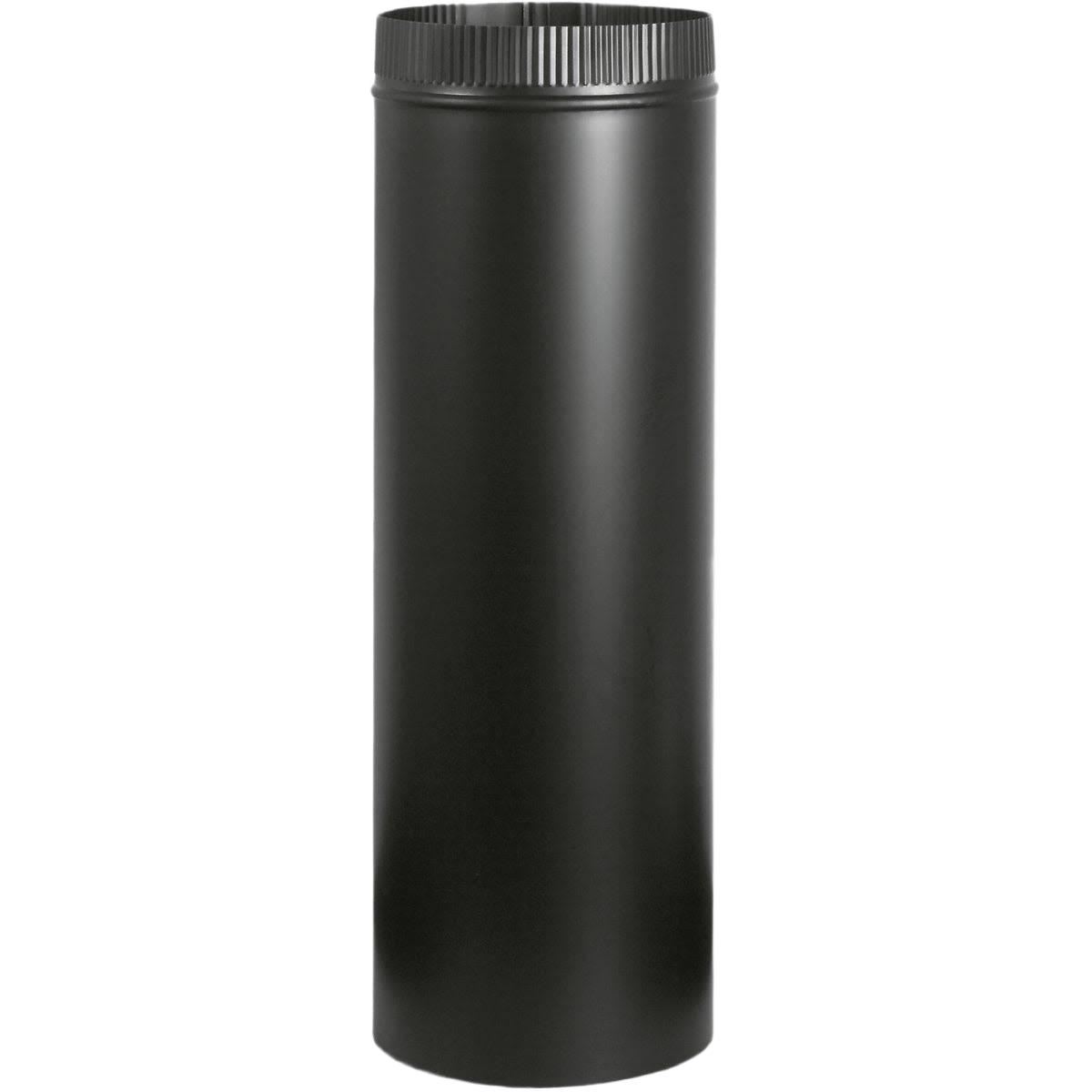 Black metal stovepipe section designed for high heat use in plumbing and home improvement under $50 collection