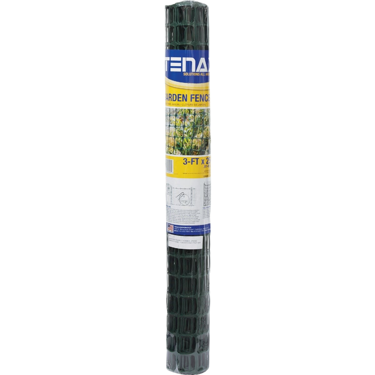 Rolled green polyethylene garden fencing designed for home improvement and outdoor garden protection tasks