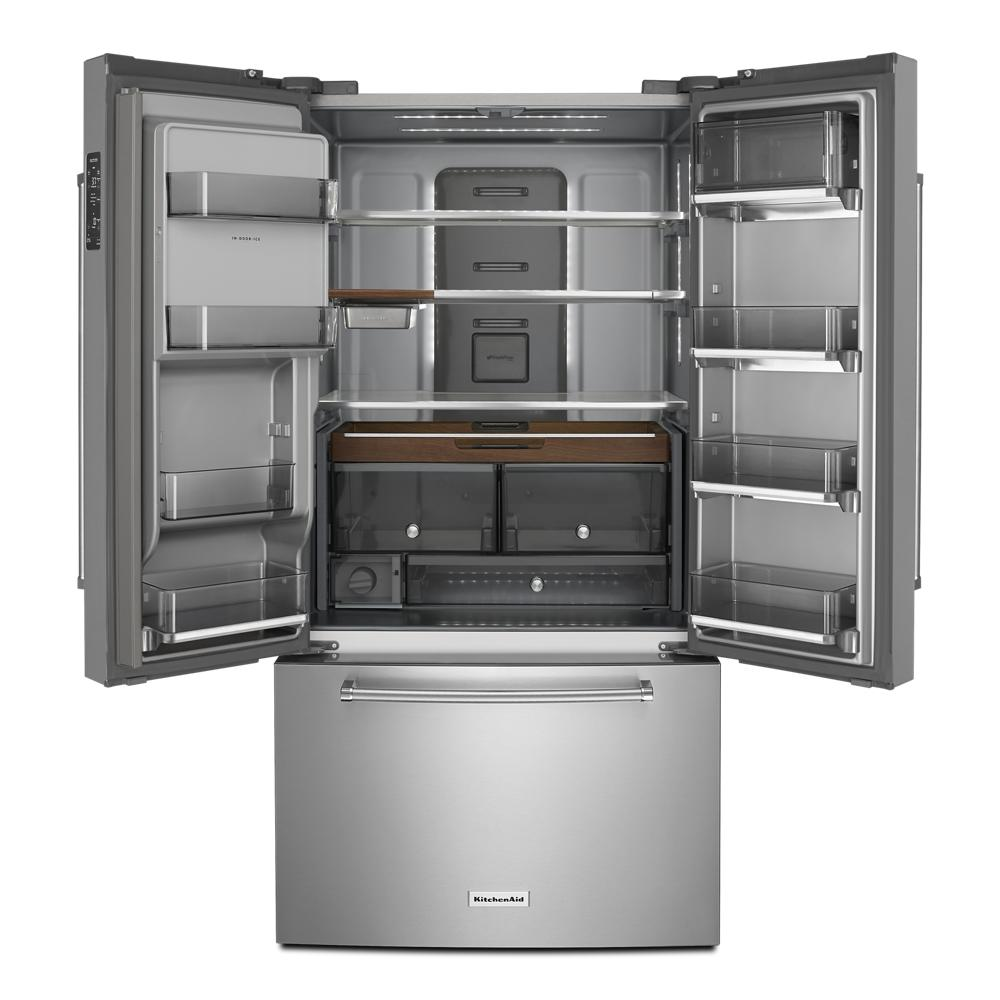 23.8 cu. ft. 36" Counter-Depth French Door Platinum Interior Refrigerator with PrintShield™ Finish