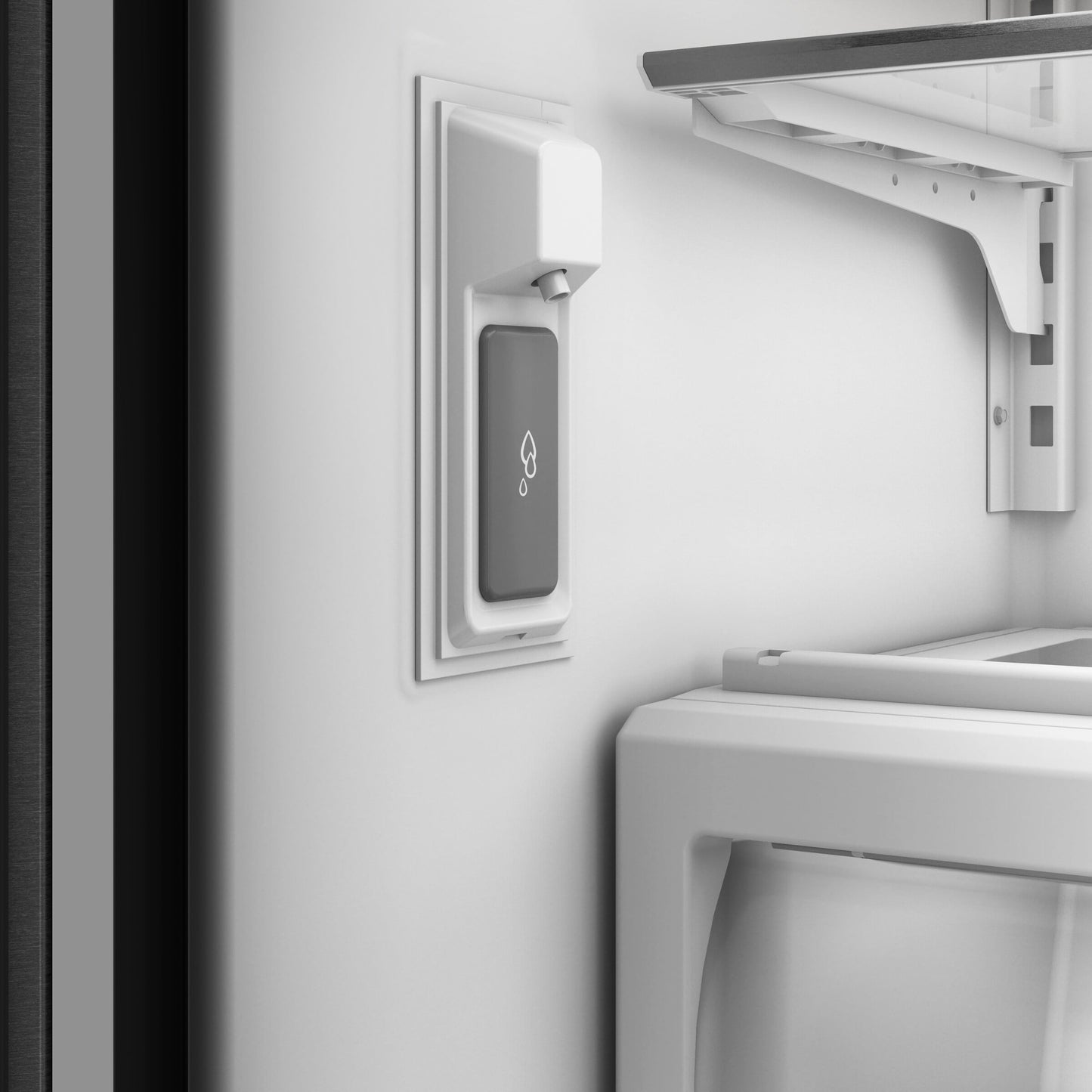 22 Cu. Ft. 36-Inch Counter-Depth French Door Refrigerator with Internal Water Dispenser in PrintShield® Finish