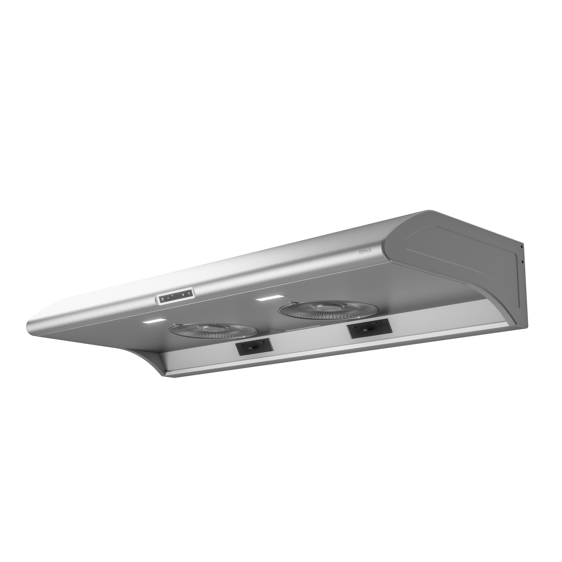 48-inch stainless steel under cabinet range hood with LED lights and powerful dual blowers from kitchen appliances collection