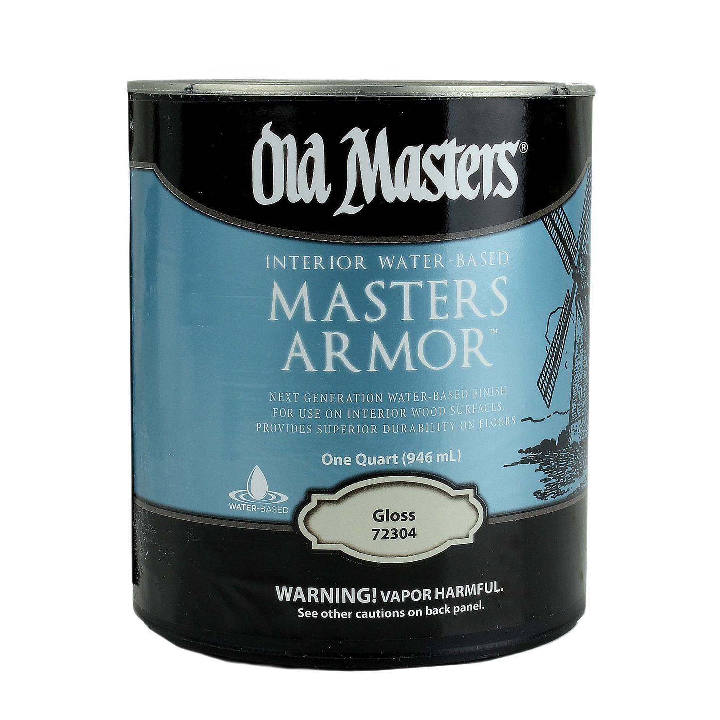Quart of water-based clear gloss finish for interior wood surfaces in stains and finishes collections under $50