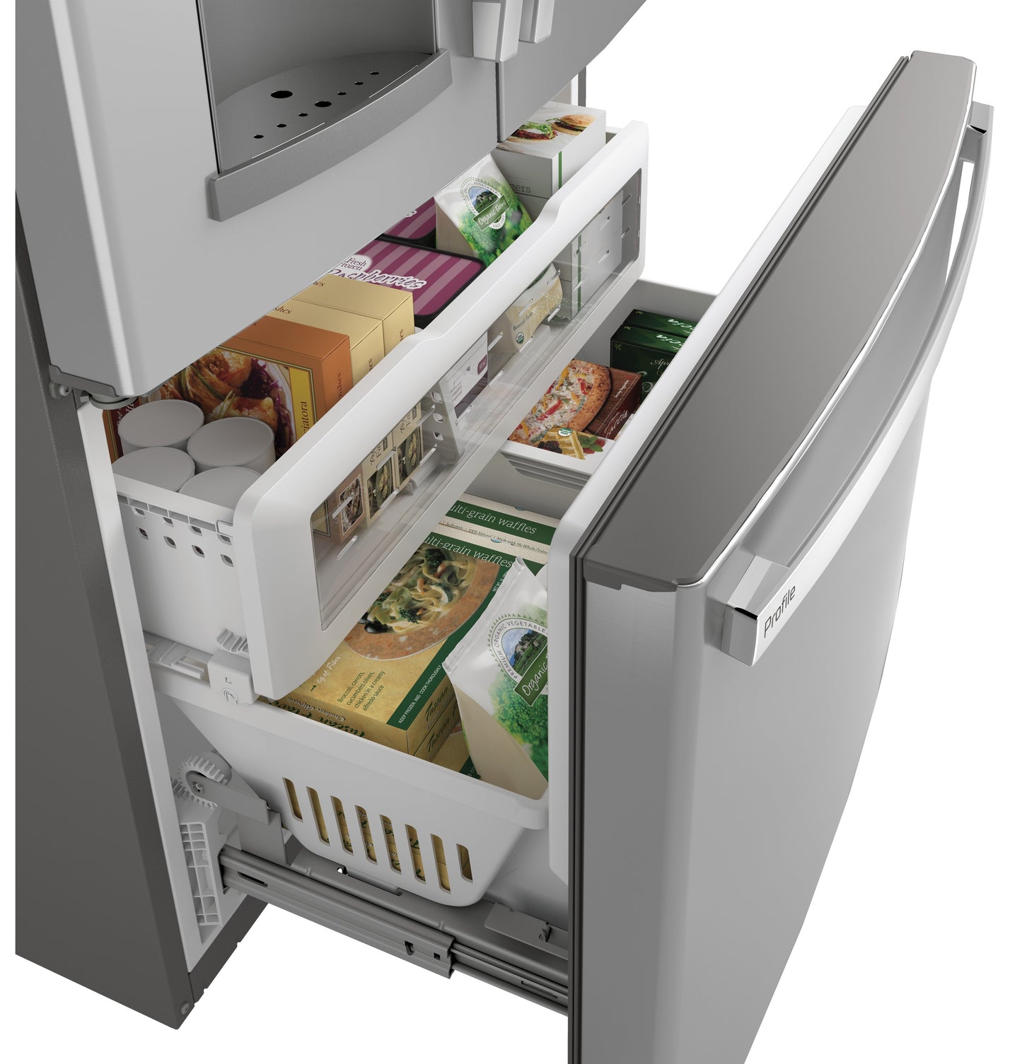 GE Profile™ Series ENERGY STAR® 22.1 Cu. Ft. Counter-Depth French-Door Refrigerator with Hands-Free AutoFill