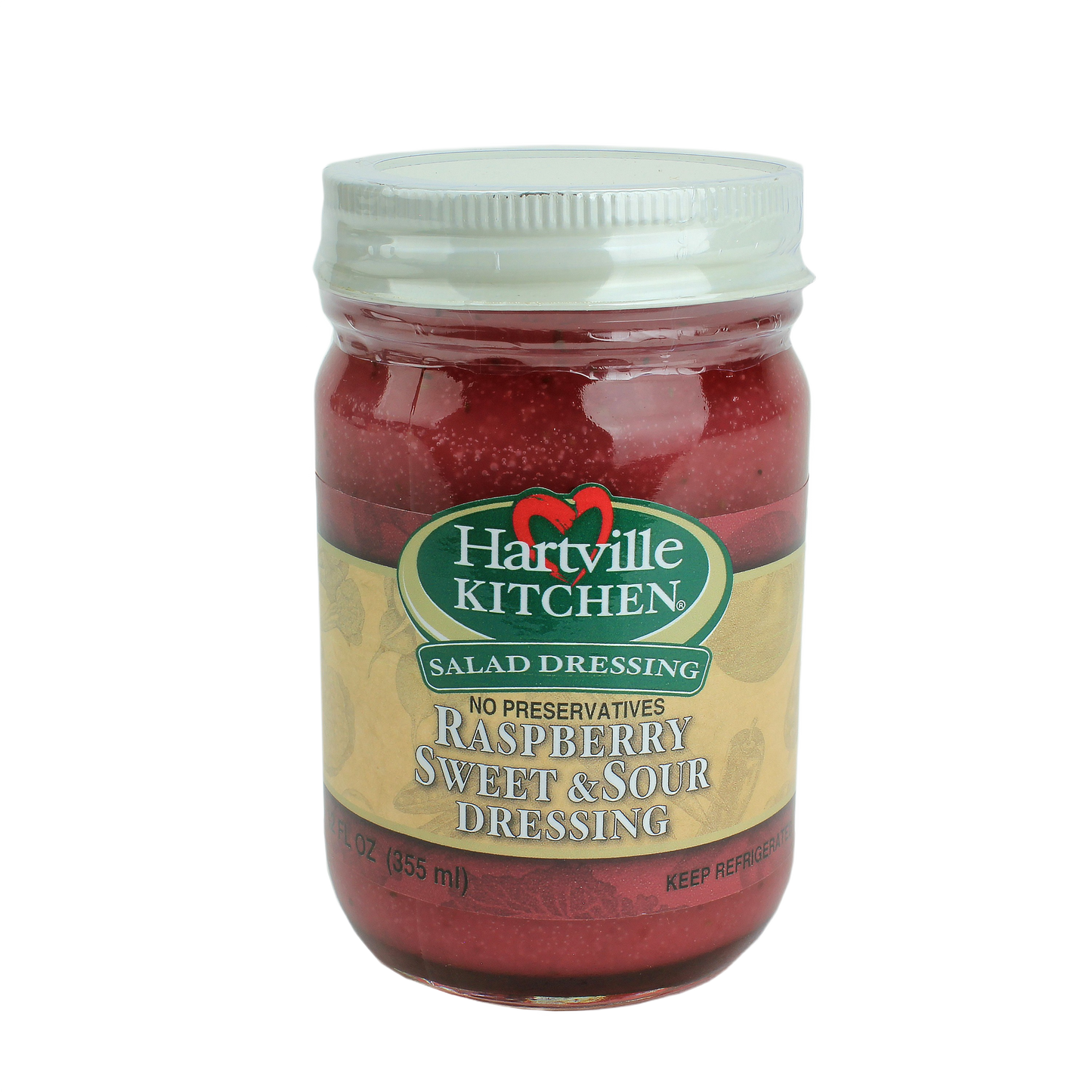 Jar of Hartville Kitchen raspberry sweet and sour salad dressing in refrigerated Food & Beverage collection under $25