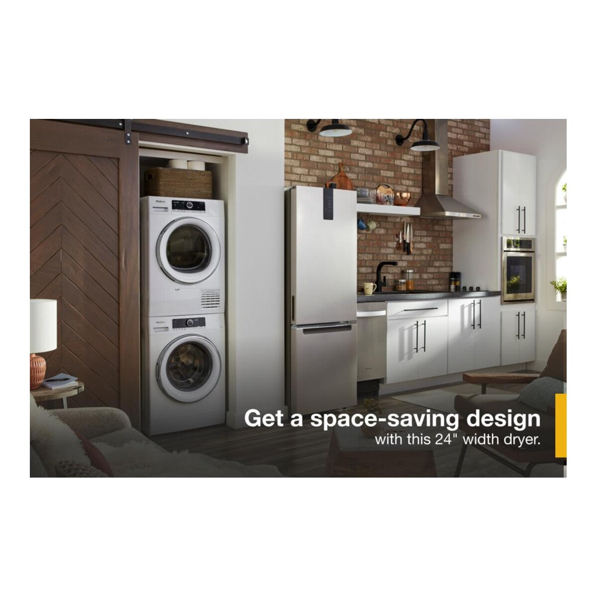 4.3 Cu. Ft. 24" Small Space Ventless Dryer