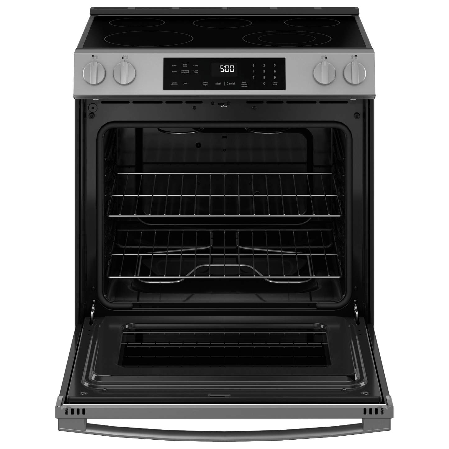 GE® ENERGY STAR® 30" Slide-In Electric Range with Crisp Mode