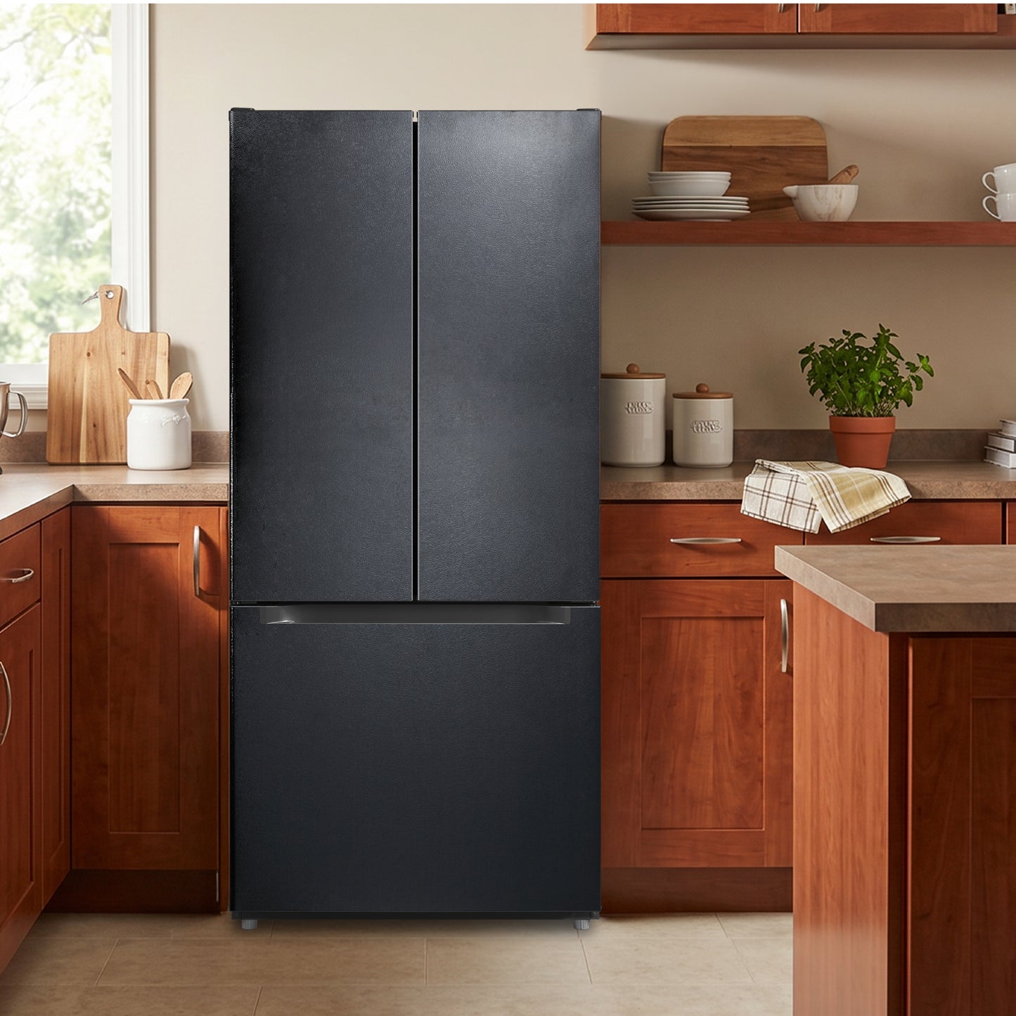Element Electronics 18.4 cu. ft. French Door Refrigerator - Stainless Steel, ENERGY STAR (ERFD19CGCB)