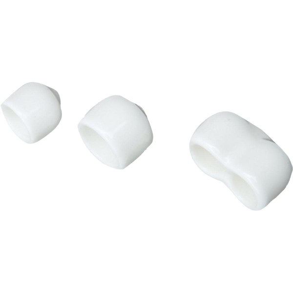 freedomRail White End Cap for Profile Shelf – 24 Pieces Set